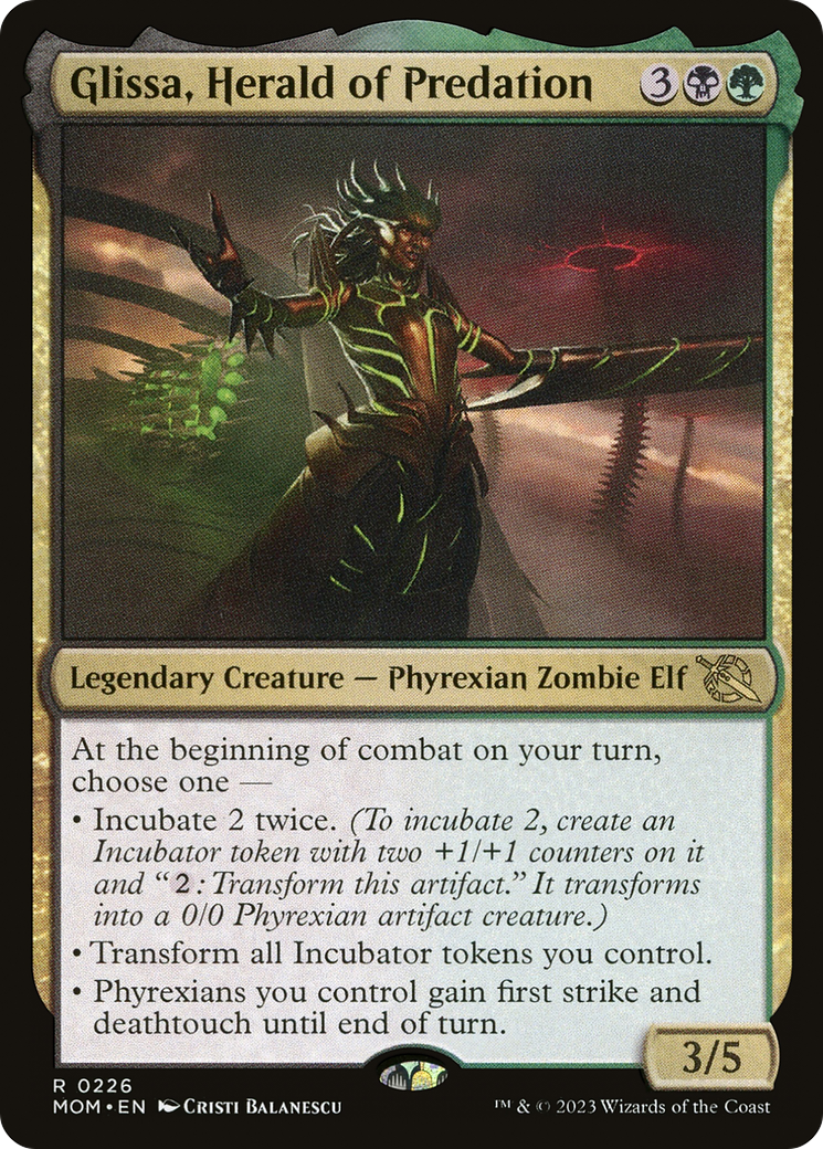 Glissa, Herald of Predation (MOM-226) [March of the Machine]