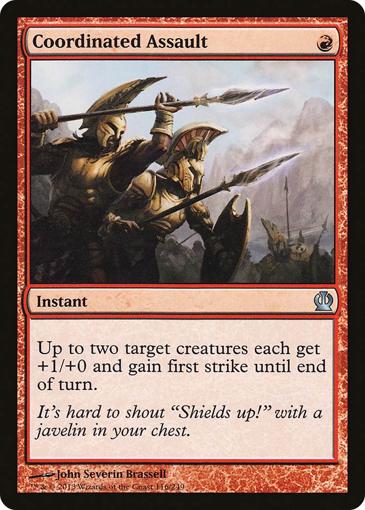 Coordinated Assault (THS-116) [Theros] Foil