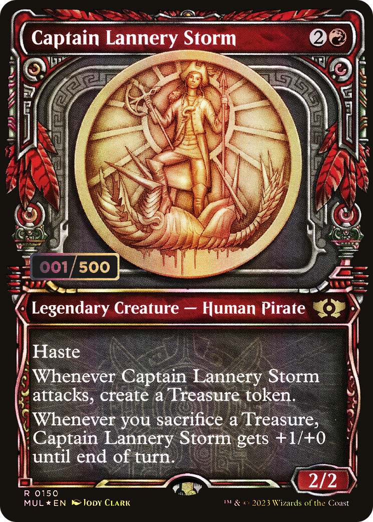 Captain Lannery Storm (Serial Numbered) (MUL-150) (Showcase) [Multiverse Legends] Foil