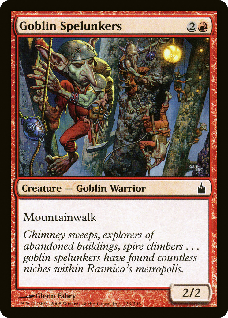 Goblin Spelunkers (RAV-128) [Ravnica: City of Guilds] Foil