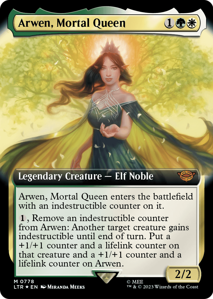 Arwen, Mortal Queen (Extended Art) (Surge Foil) (LTR-778) [The Lord of the Rings: Tales of Middle-earth] Foil