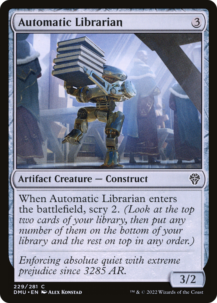 Automatic Librarian (DMU-229) [Dominaria United] Foil