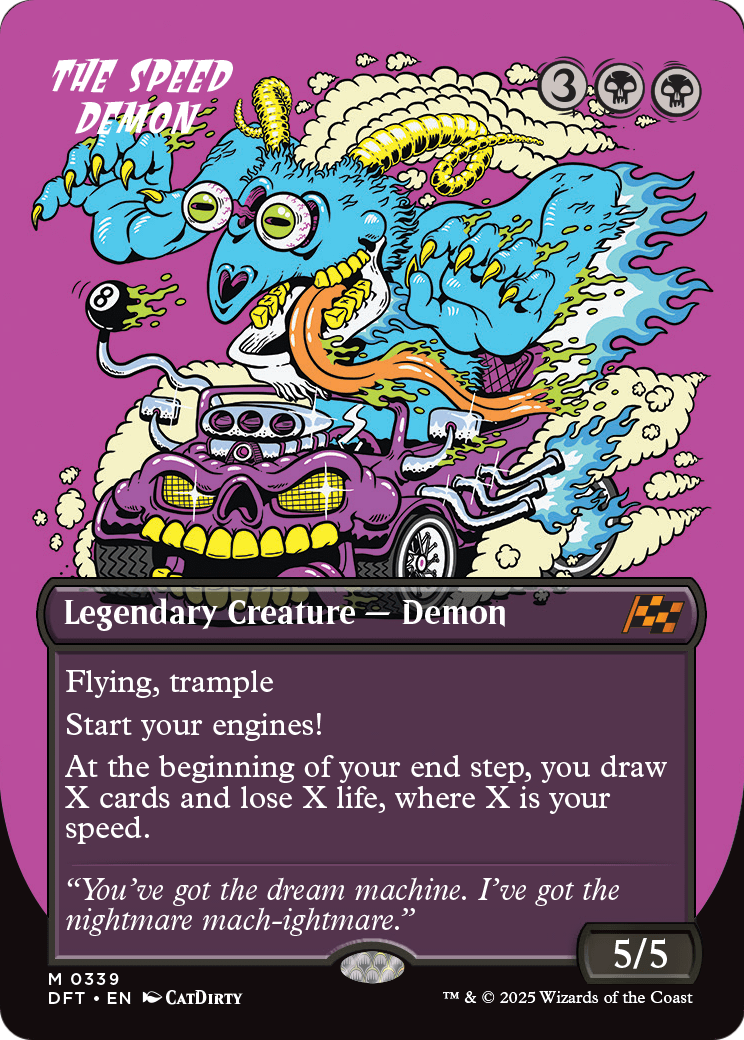 The Speed Demon (Borderless) (DFT-339) [Aetherdrift] Foil