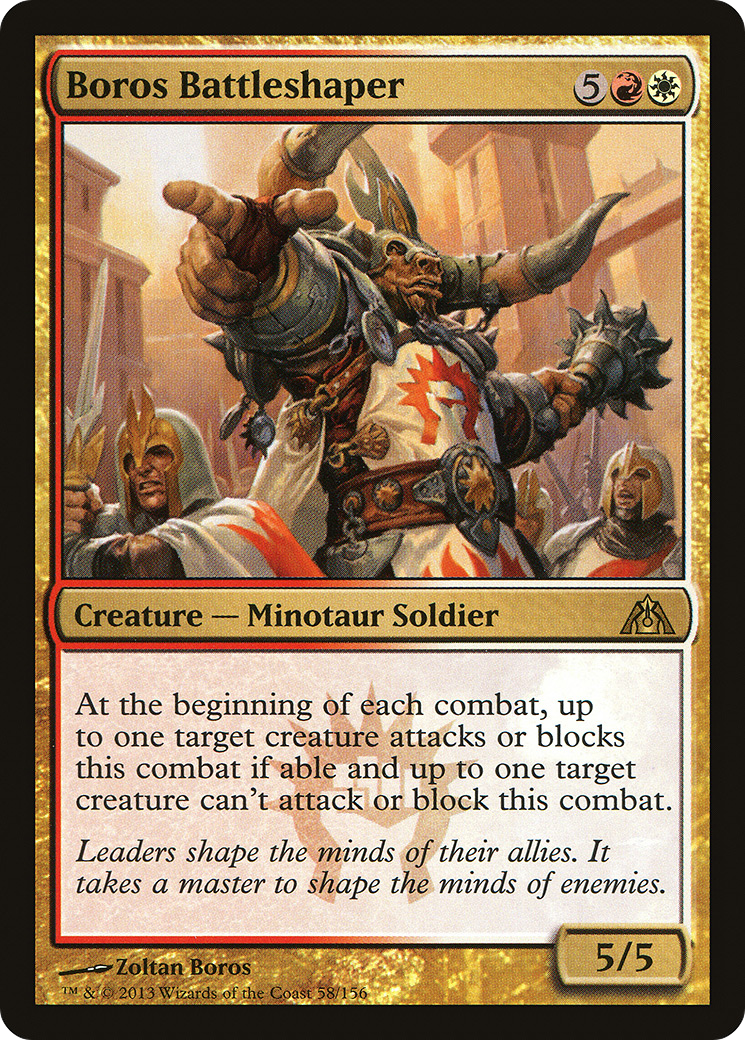 Boros Battleshaper (DGM-058) [Dragon's Maze]