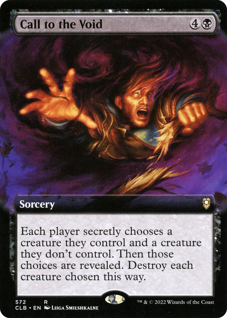 Call to the Void (Extended Art) (CLB-572) [Commander Legends: Battle for Baldur's Gate] Foil