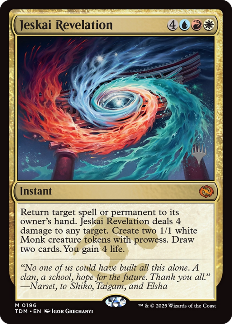 Jeskai Revelation (PPTDM-196) [Promo Pack: Tarkir: Dragonstorm]