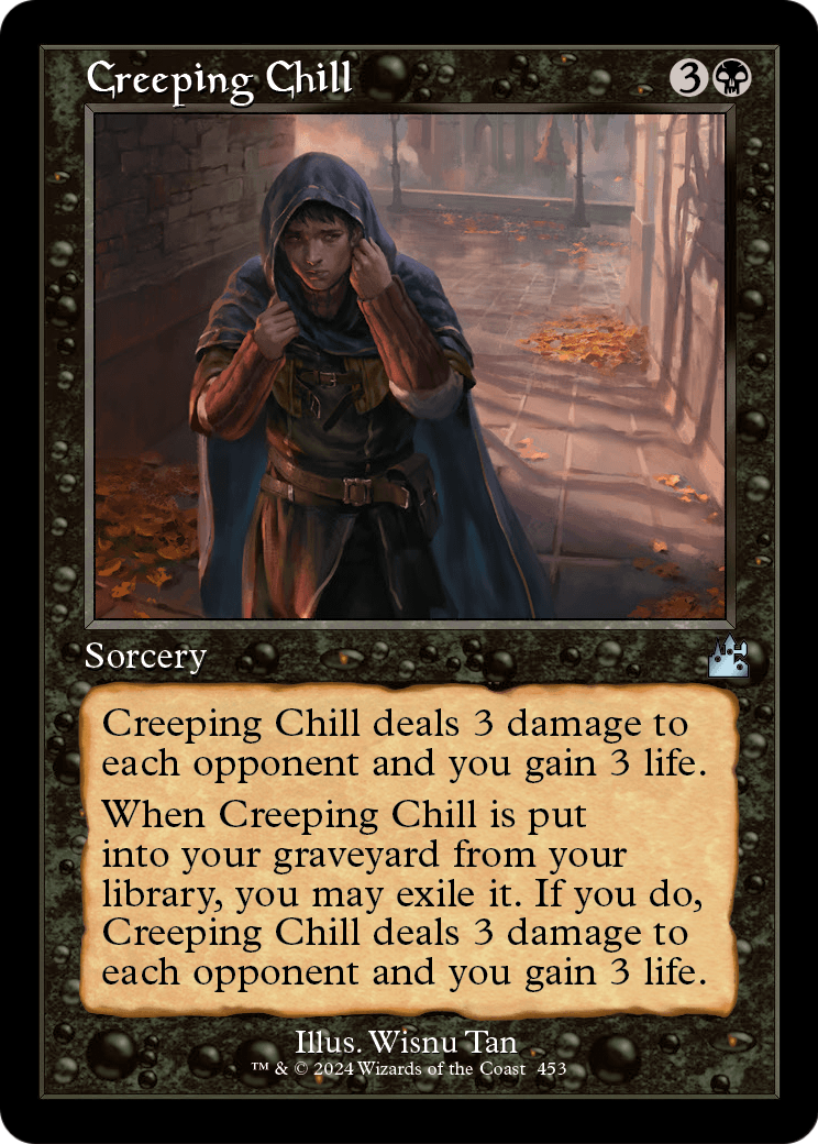Creeping Chill (Retro Frame) (RVR-453) [Ravnica Remastered] Foil