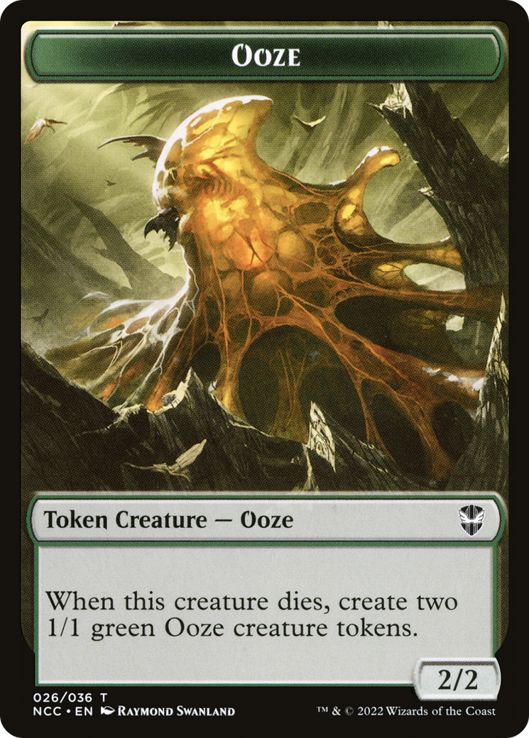 Ooze (TNCC-026) [New Capenna Commander Tokens] Foil
