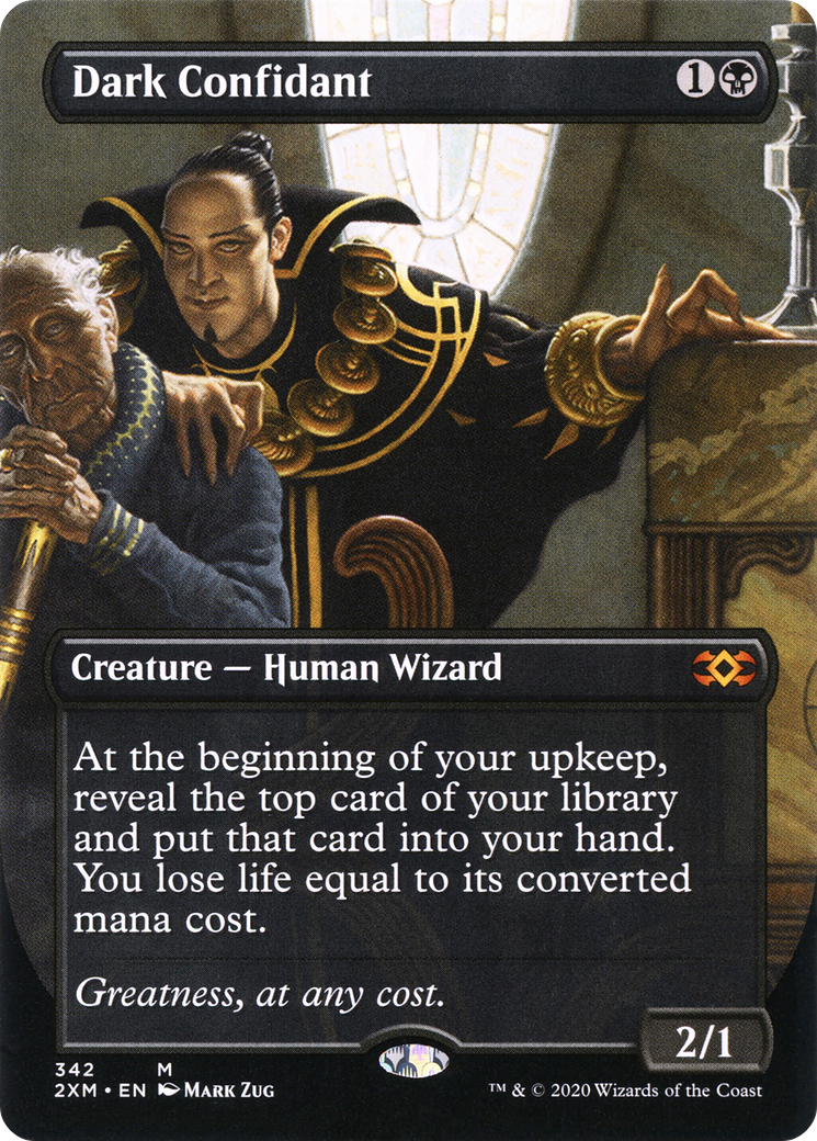 Dark Confidant (Borderless) (2XM-342) [Double Masters] Foil