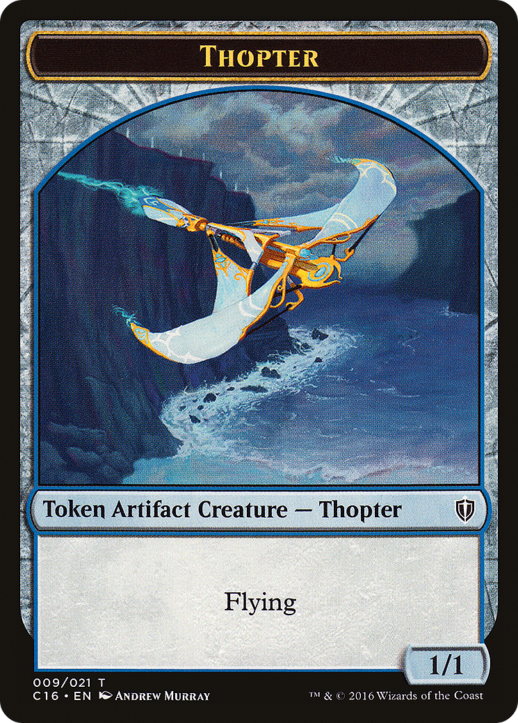 Thopter // Germ Double-Sided Token (C16-9 // 10) [Commander 2016 Tokens]