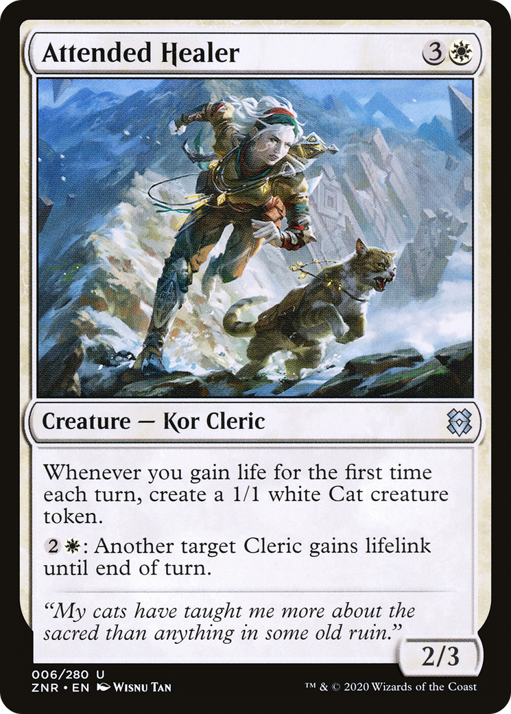 Attended Healer (ZNR-006) [Zendikar Rising]