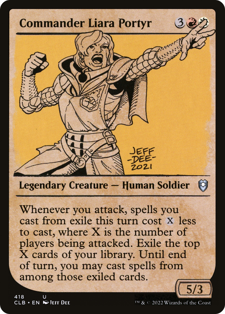 Commander Liara Portyr (Showcase) (CLB-418) [Commander Legends: Battle for Baldur's Gate] Foil