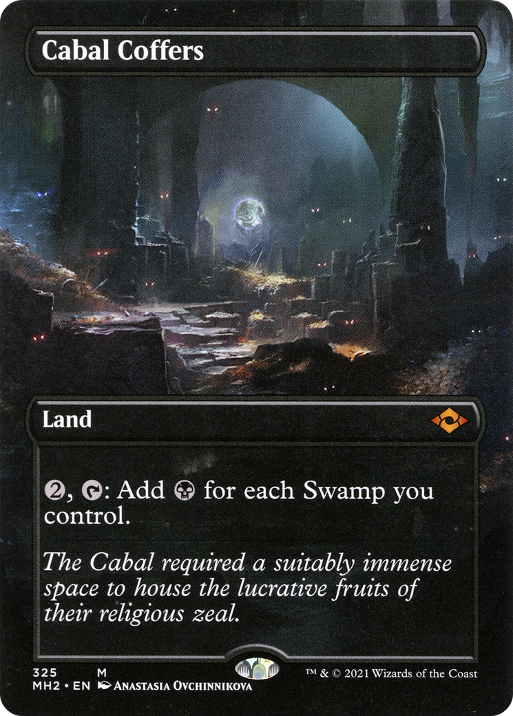 Cabal Coffers (Borderless) (MH2-325) (Borderless) [Modern Horizons 2] Foil