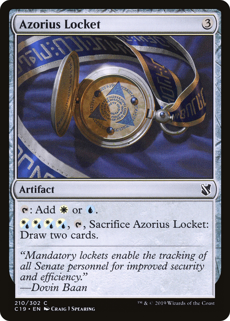 Azorius Locket (C19-210) [Commander 2019]