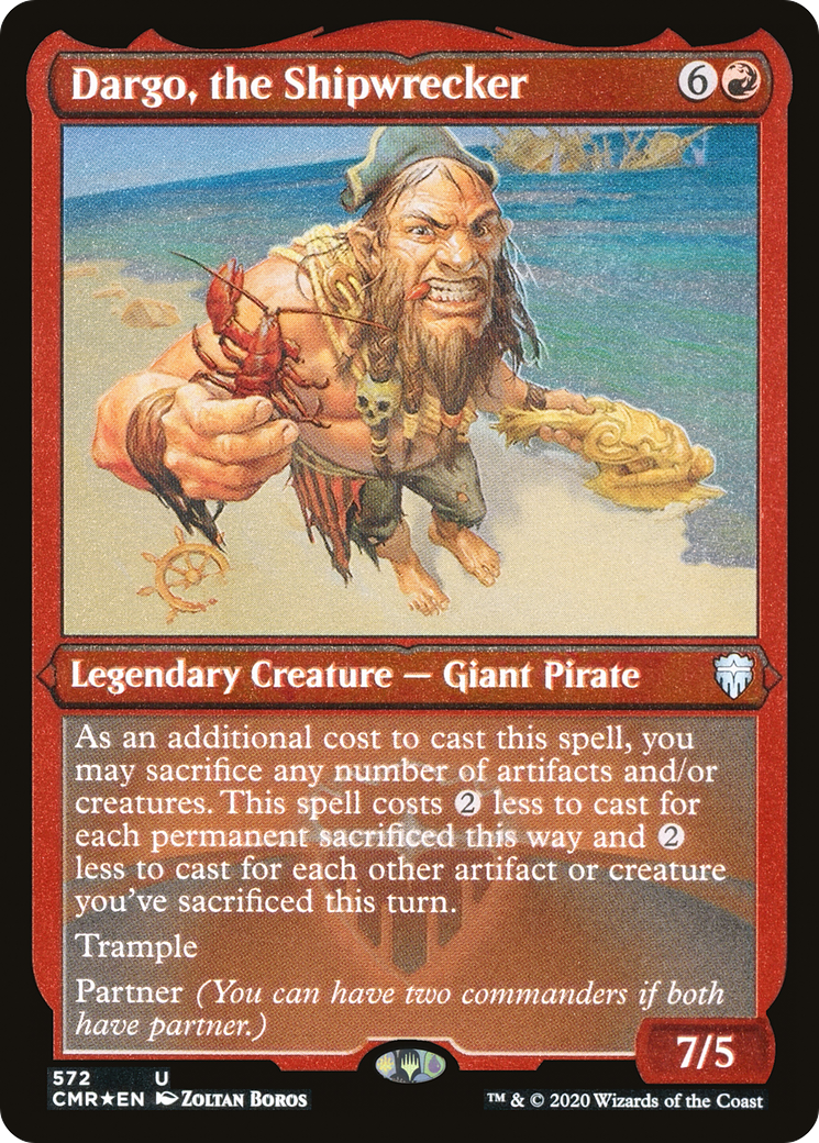 Dargo, the Shipwrecker (Foil Etched) (CMR-572) [Commander Legends] Foil