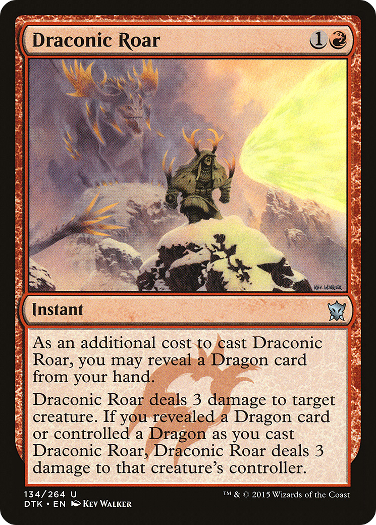 Draconic Roar (DTK-134) [Dragons of Tarkir]