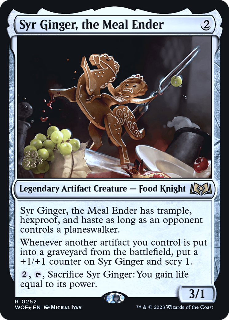 Syr Ginger, the Meal Ender (PRE-252) [Wilds of Eldraine Promos] Foil