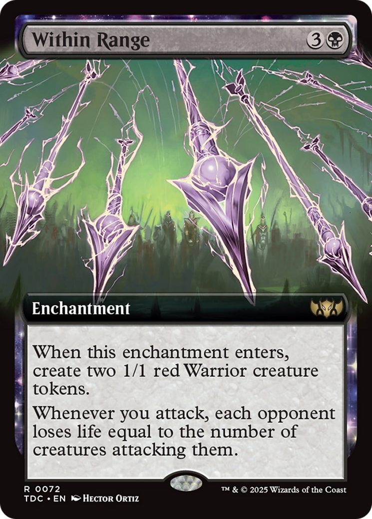Within Range (Extended Art) (TDC-072) [Commander: Tarkir: Dragonstorm]