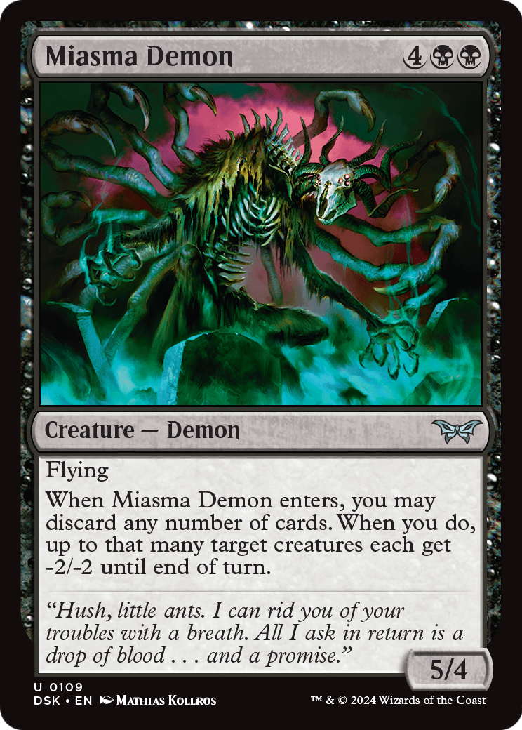 Miasma Demon (DSK-109) [Duskmourn: House of Horror]
