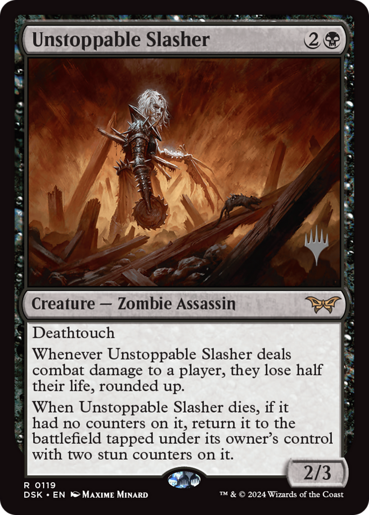 Unstoppable Slasher (PPDSK-119) [Promo Pack: Duskmourn: House of Horror Promos]