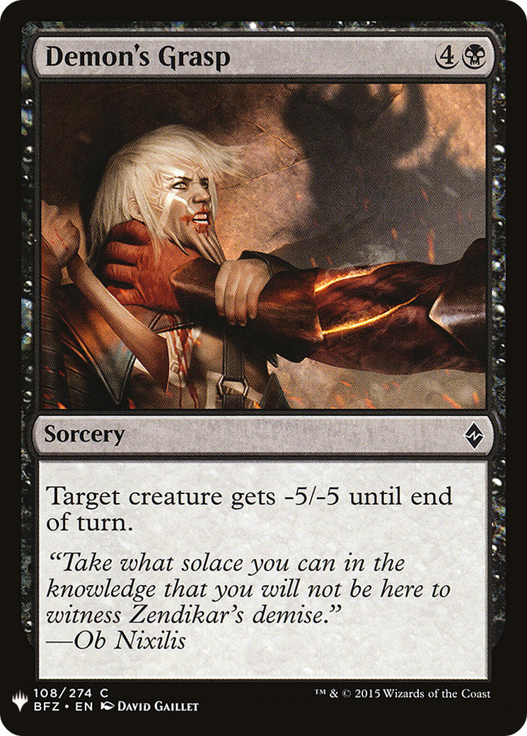 Demon's Grasp (LIST-BFZ-108) [The List]