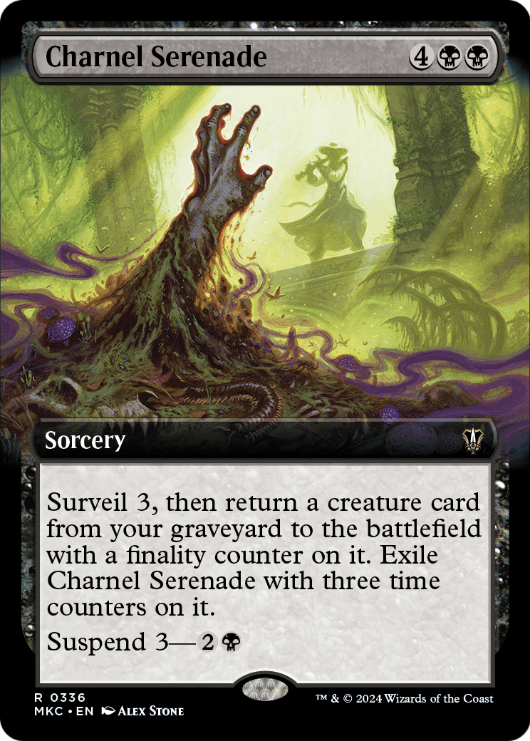 Charnel Serenade (Extended Art) (MKC-336) [Murders at Karlov Manor Commander]