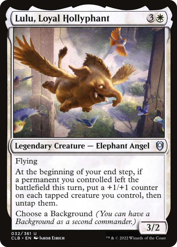 Lulu, Loyal Hollyphant (CLB-032) [Commander Legends: Battle for Baldur's Gate] Foil