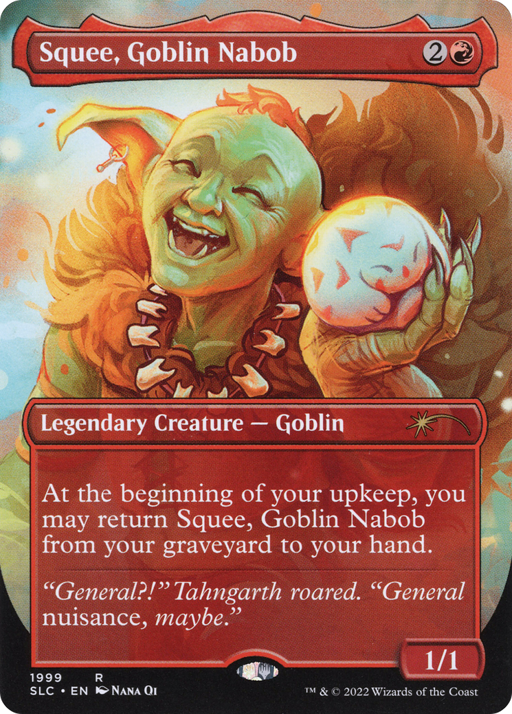 Squee, Goblin Nabob (SLC-1999) (Borderless) [Secret Lair Countdown Kit] Foil