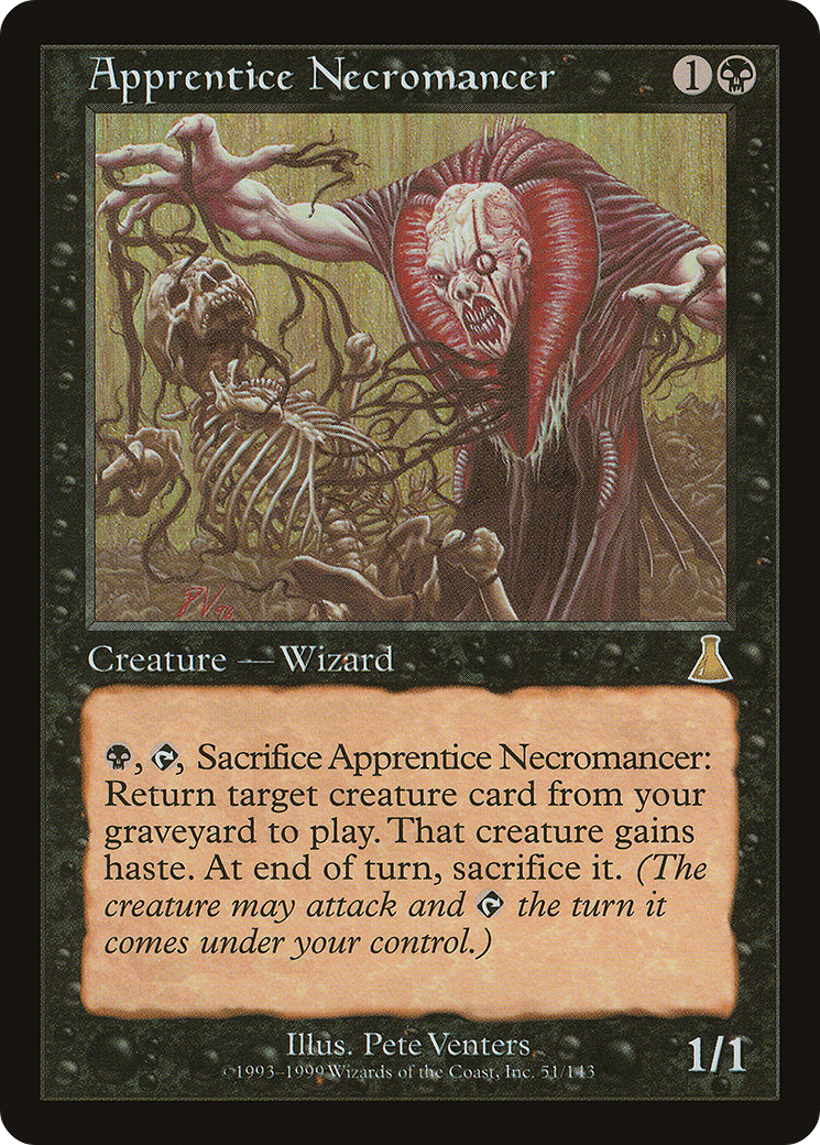 Apprentice Necromancer (UDS-051) [Urza's Destiny]