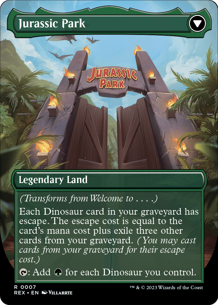 Welcome to . . . (REX-007) (Borderless) [Jurassic World Collection] Foil