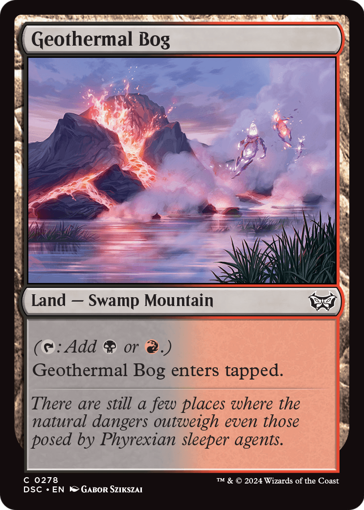 Geothermal Bog (DSC-278) [Duskmourn: House of Horror Commander]