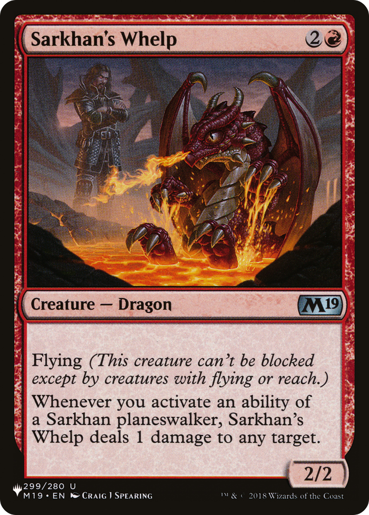 Sarkhan's Whelp (LIST-M19-299) [The List]