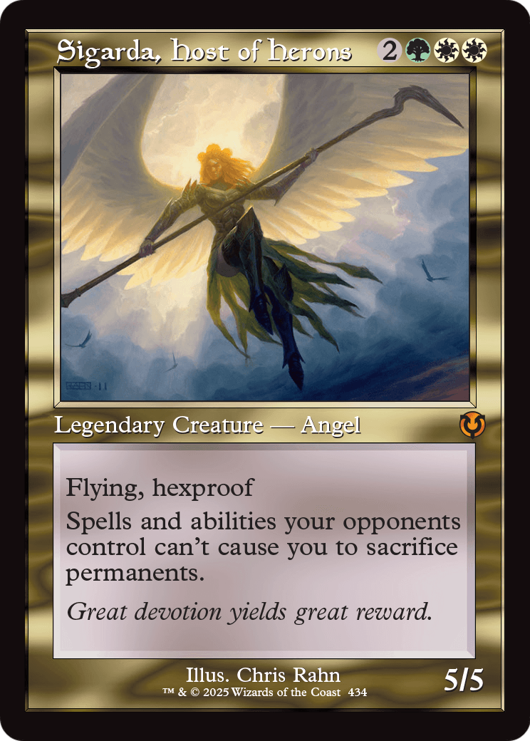 Sigarda, Host of Herons (Retro Frame) (INR-434) [Innistrad Remastered] Foil