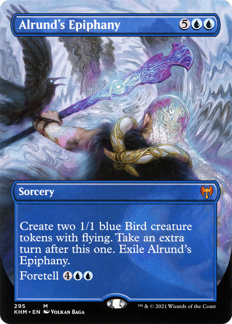 Alrund's Epiphany (Borderless) (KHM-295) [Kaldheim] Foil
