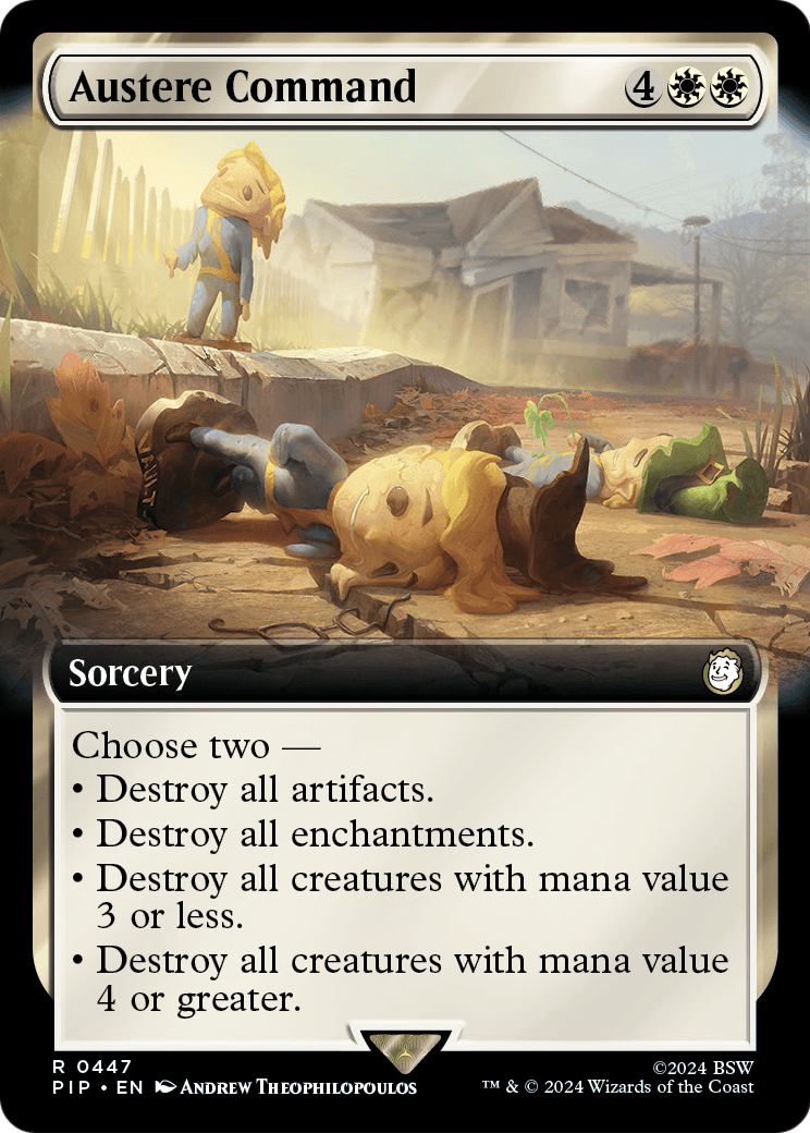 Austere Command (Extended Art) (PIP-447) [Fallout] Foil