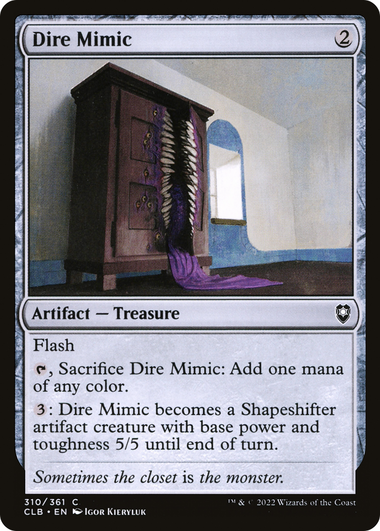Dire Mimic (CLB-310) [Commander Legends: Battle for Baldur's Gate] Foil