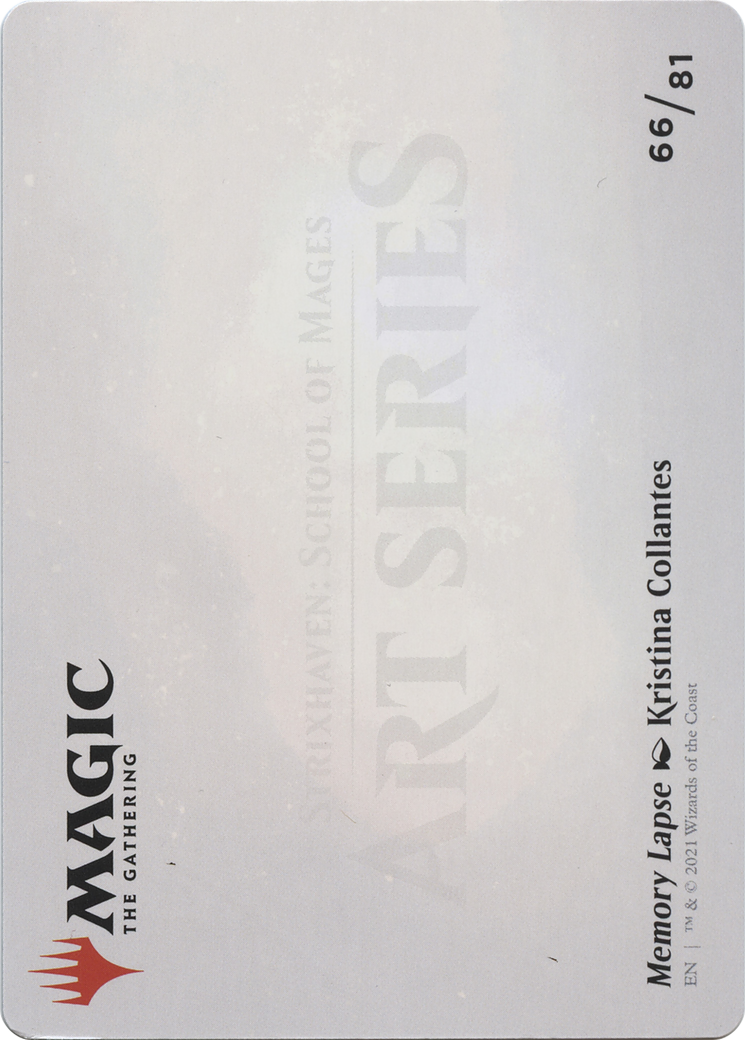 Memory Lapse // Memory Lapse (ASTX-066) (Borderless) [Strixhaven Art Series]