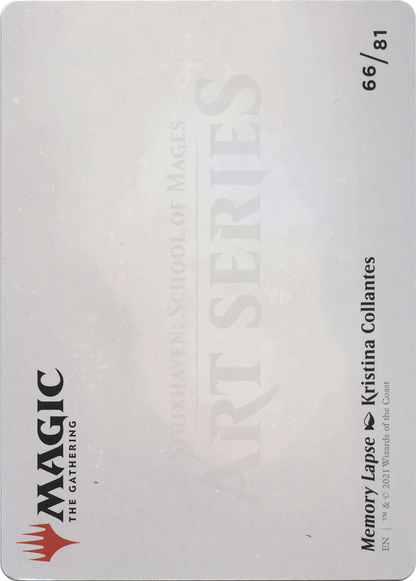 Memory Lapse // Memory Lapse (ASTX-066) (Borderless) [Strixhaven Art Series]