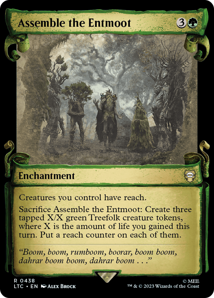 Assemble the Entmoot (Showcase Scrolls) (LTC-438) [Tales of Middle-earth Commander] Foil