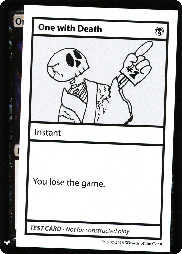 One With Death [Mystery Booster Playtest Cards 2019]