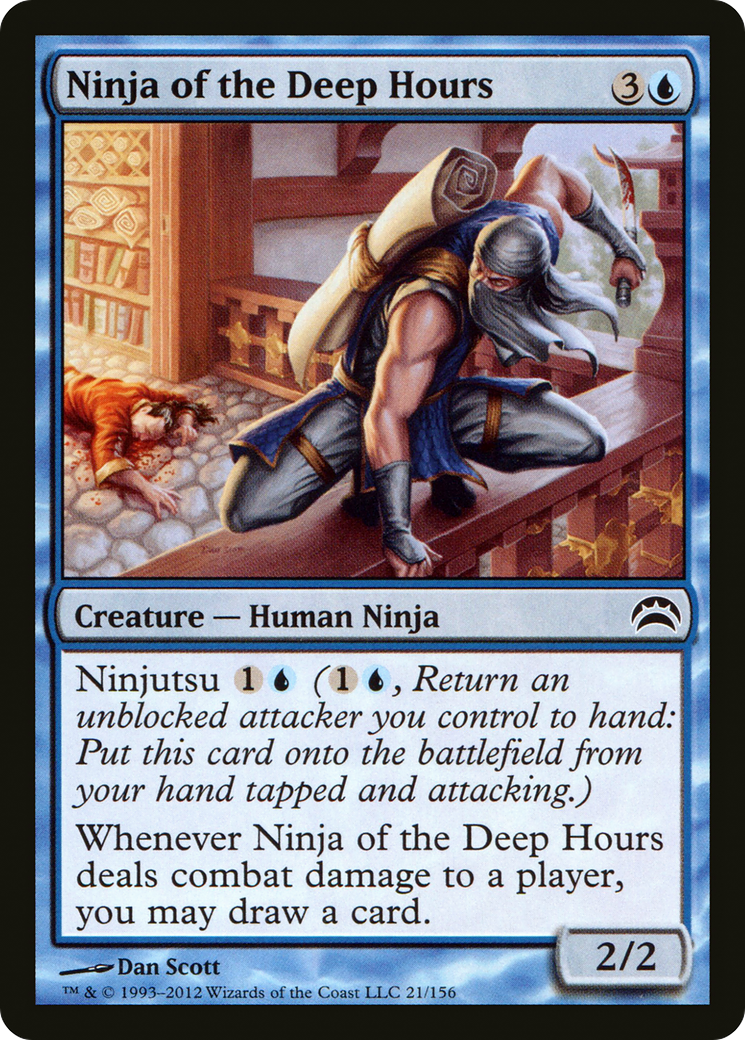 Ninja of the Deep Hours (PC2-021) [Planechase 2012] Foil