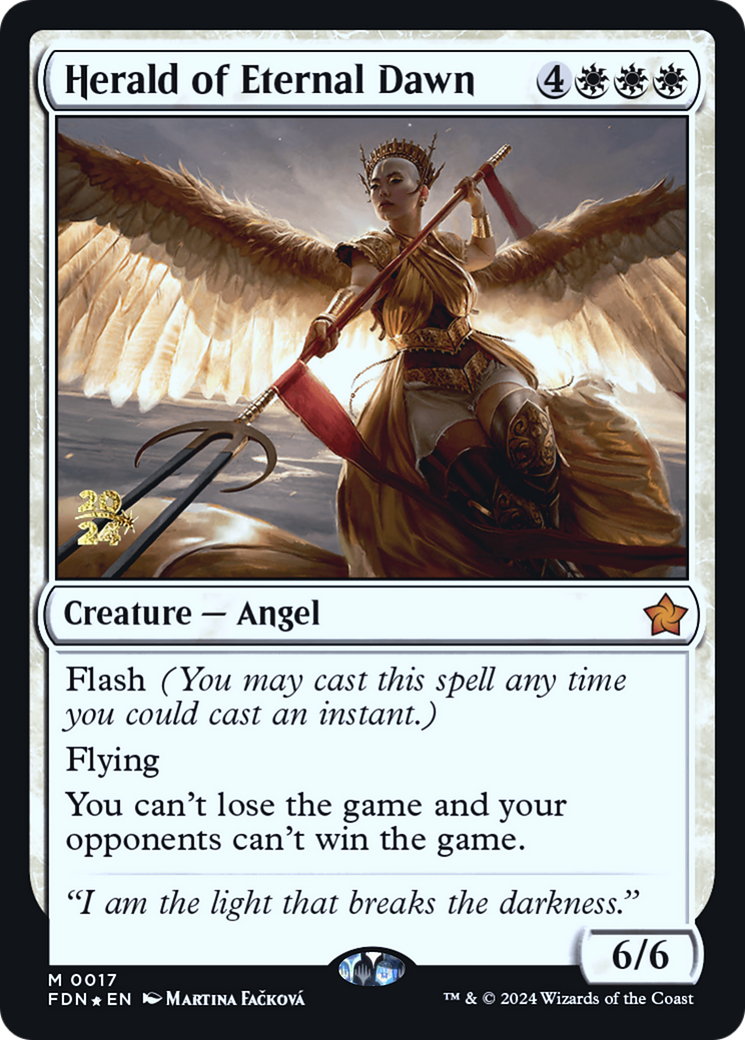 Herald of Eternal Dawn (PRE-017) [Foundations Promos] Foil