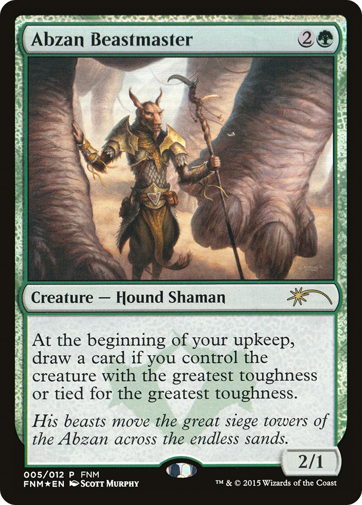 Abzan Beastmaster (FNM-005) [Friday Night Magic 2015] Foil
