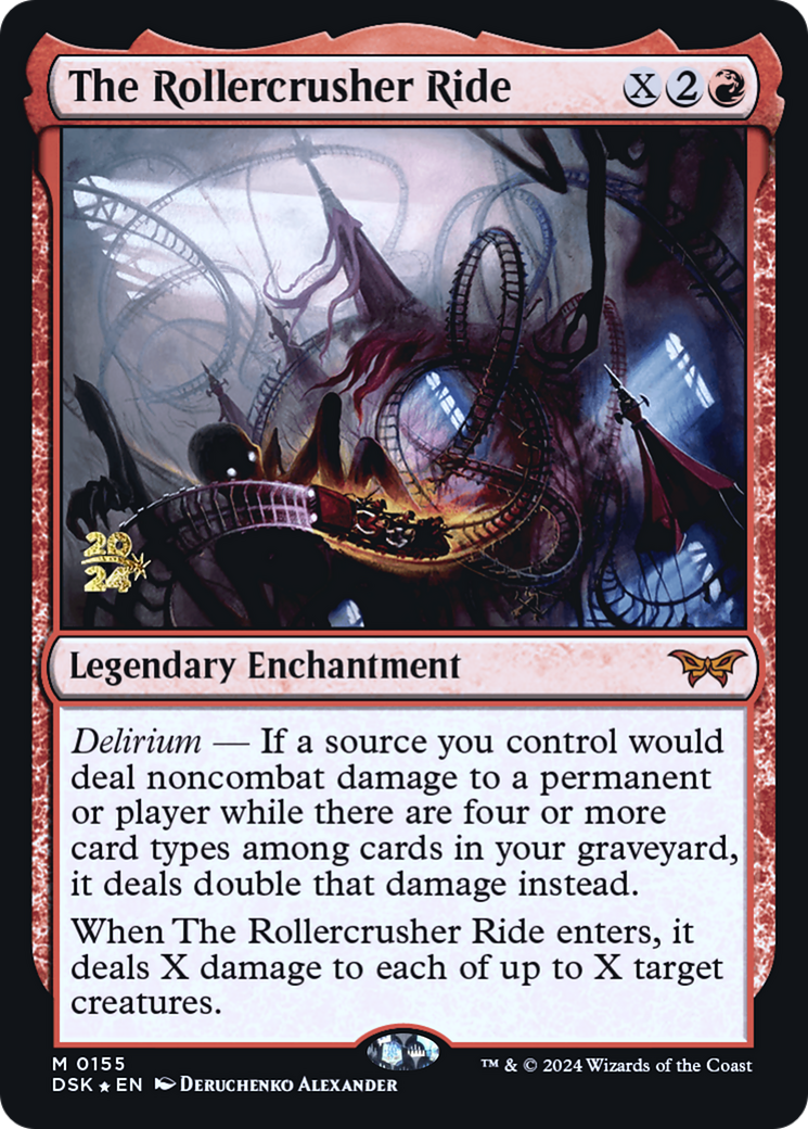 The Rollercrusher Ride (PRE-155) [Duskmourn: House of Horror Promos] Foil