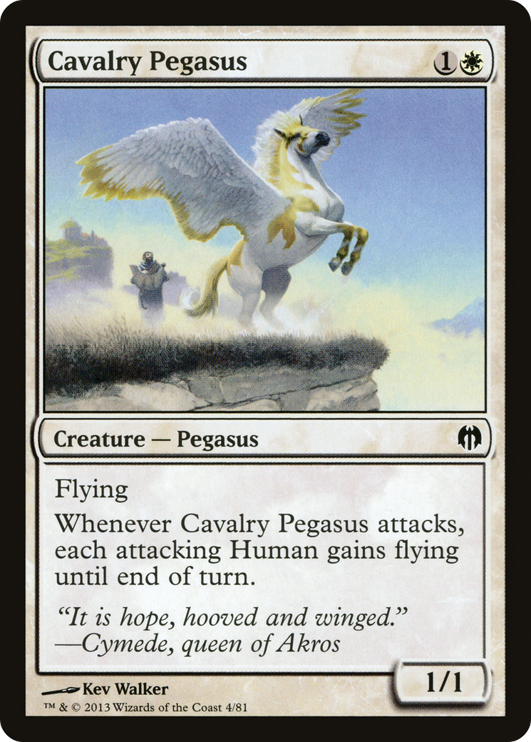 Cavalry Pegasus (DDL-004) [Duel Decks: Heroes vs. Monsters]