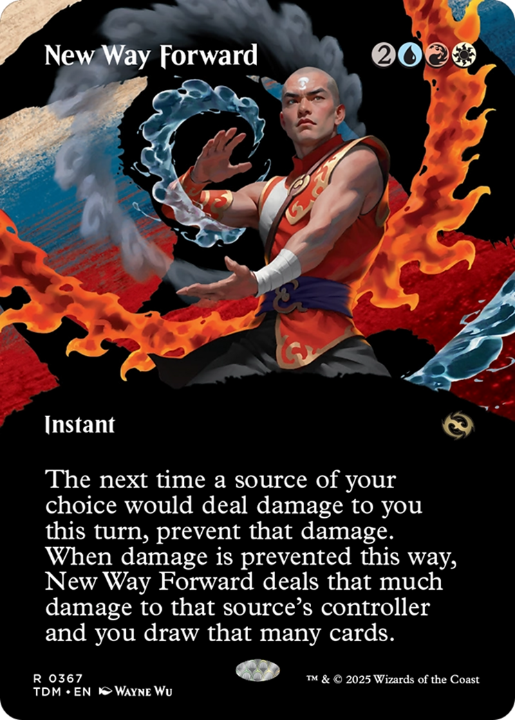 New Way Forward (Borderless) (TDM-367) (Showcase) [Tarkir: Dragonstorm] Foil