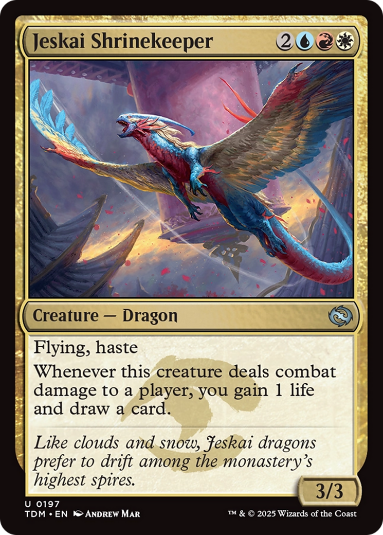 Jeskai Shrinekeeper (TDM-197) [Tarkir: Dragonstorm] Foil
