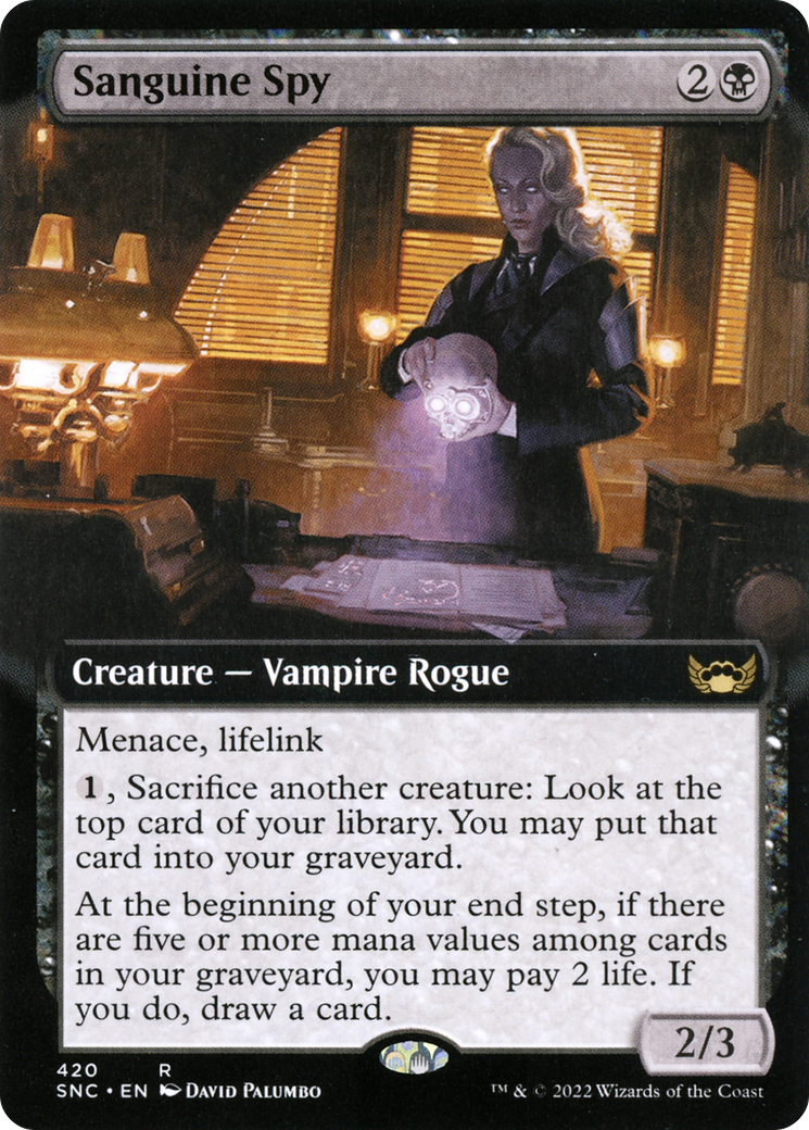 Sanguine Spy (Extended Art) (SNC-420) [Streets of New Capenna]