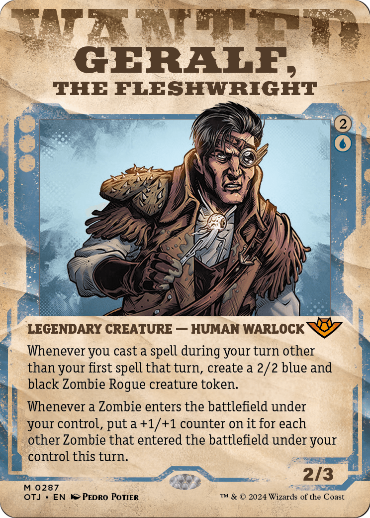 Geralf, the Fleshwright (Showcase) (OTJ-287) (Borderless) [Outlaws of Thunder Junction]