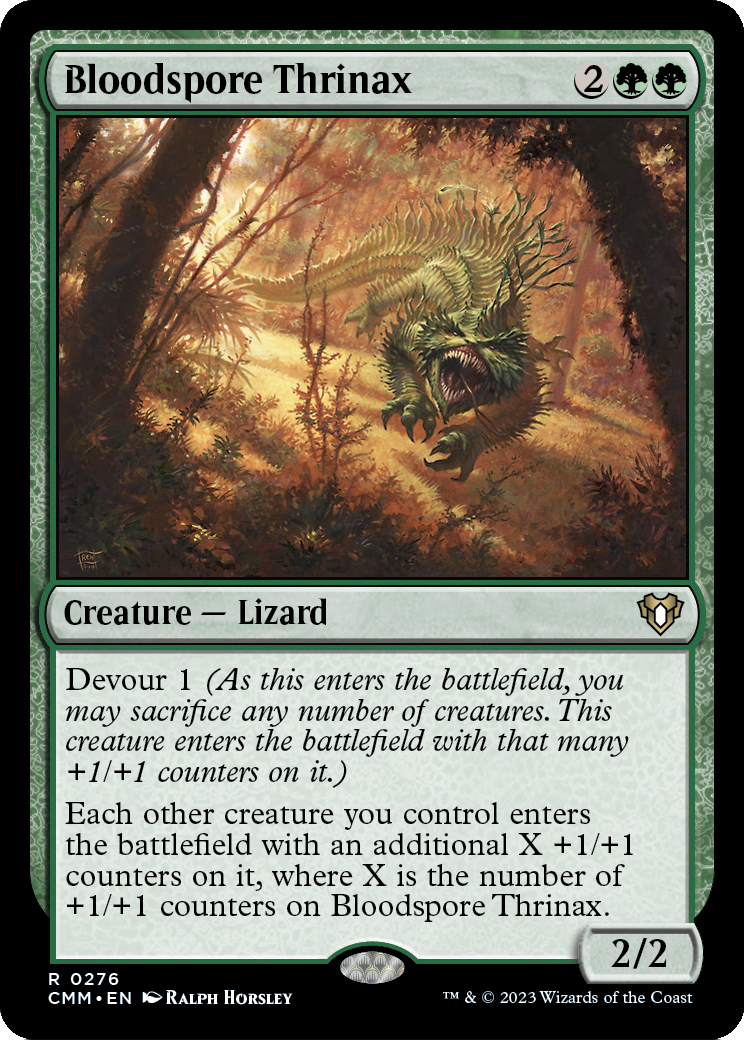 Bloodspore Thrinax (CMM-276) [Commander Masters] Foil